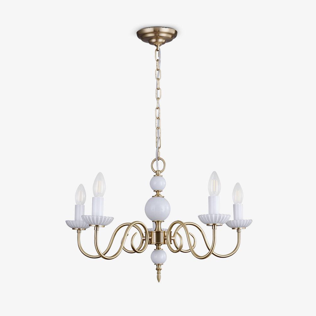 Lustre Voilier en verre et laiton – vue 26