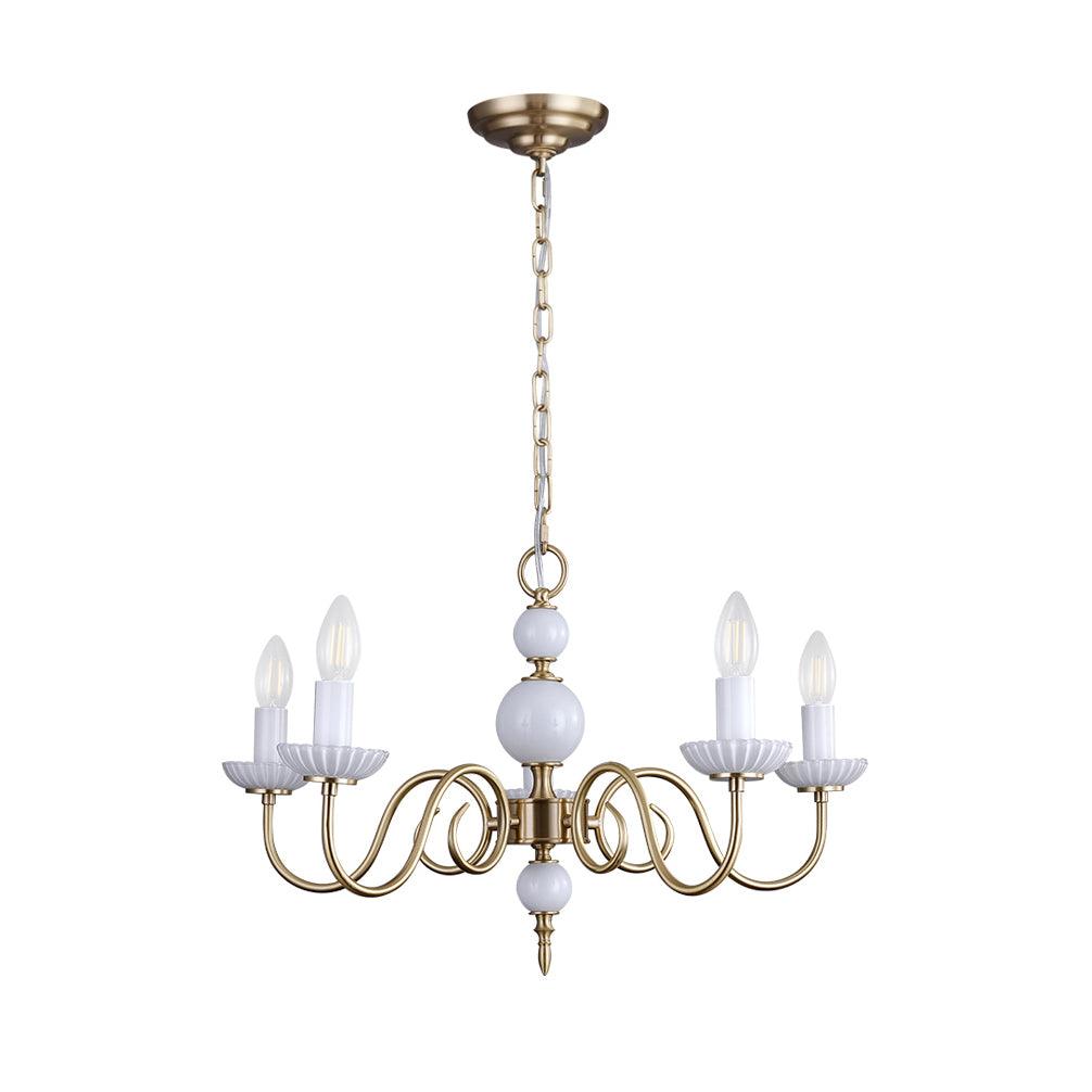 Lustre Voilier en verre et laiton – vue 25