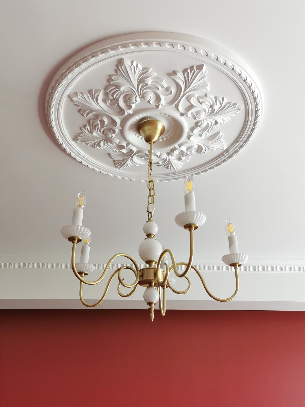 Lustre Voilier en verre et laiton – vue 15