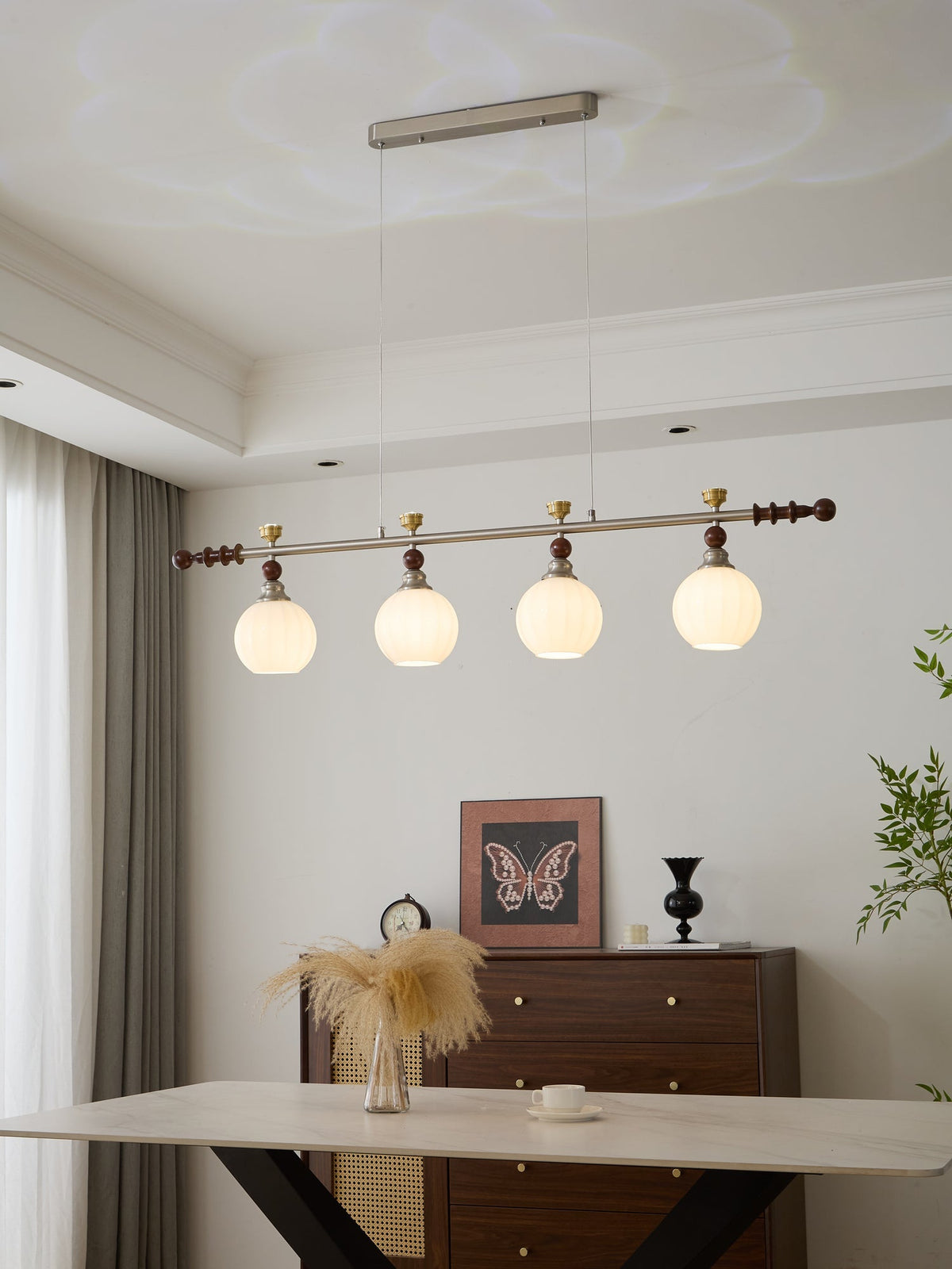 Suspension Estuaire en bois et verre – vue 24