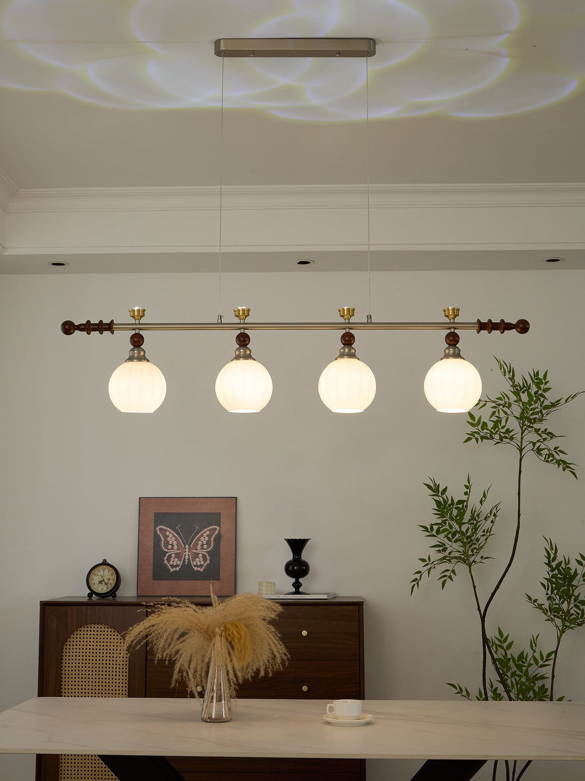 Suspension Estuaire en bois et verre – vue 29