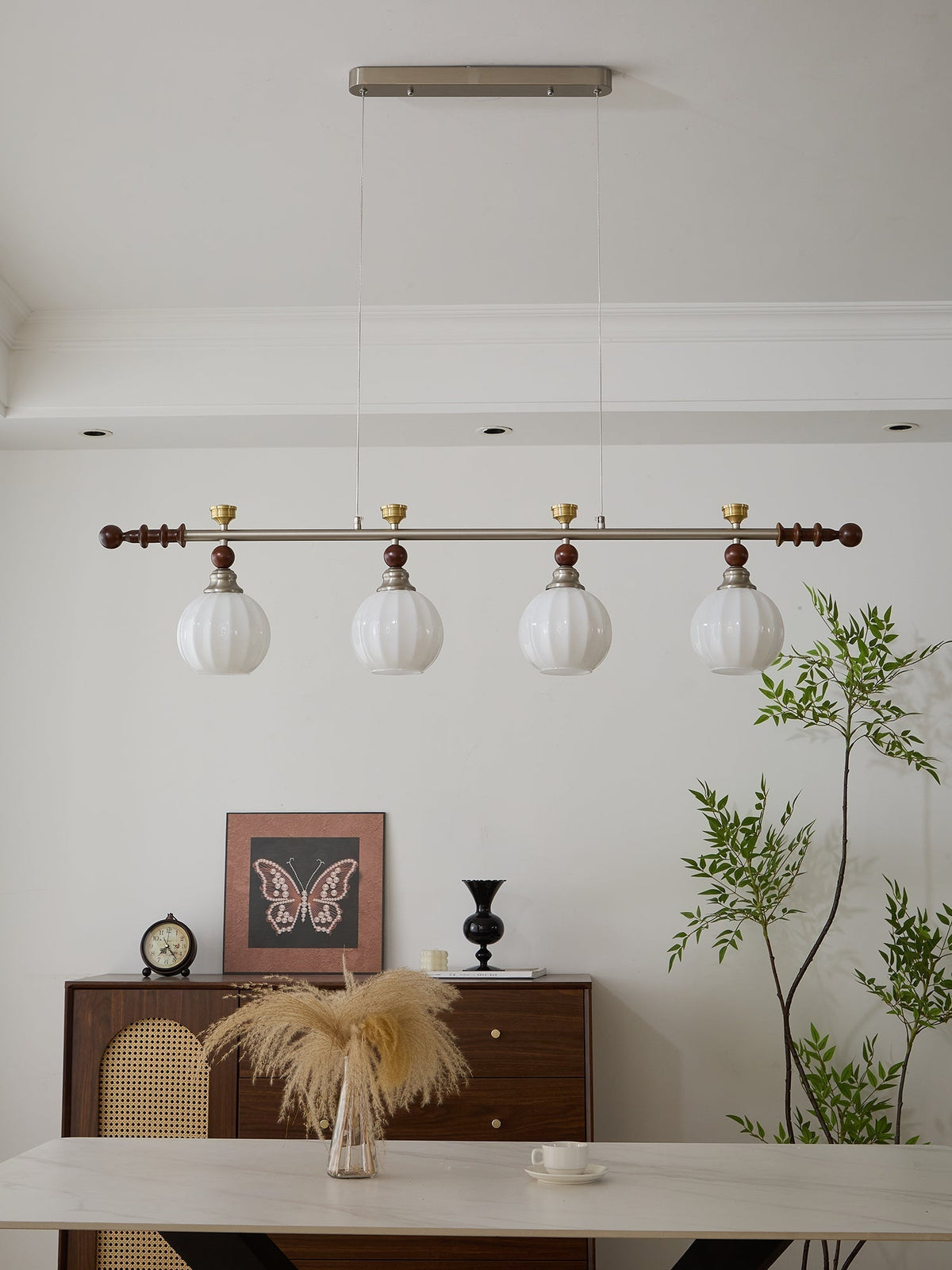 Suspension Estuaire en bois et verre – vue 33