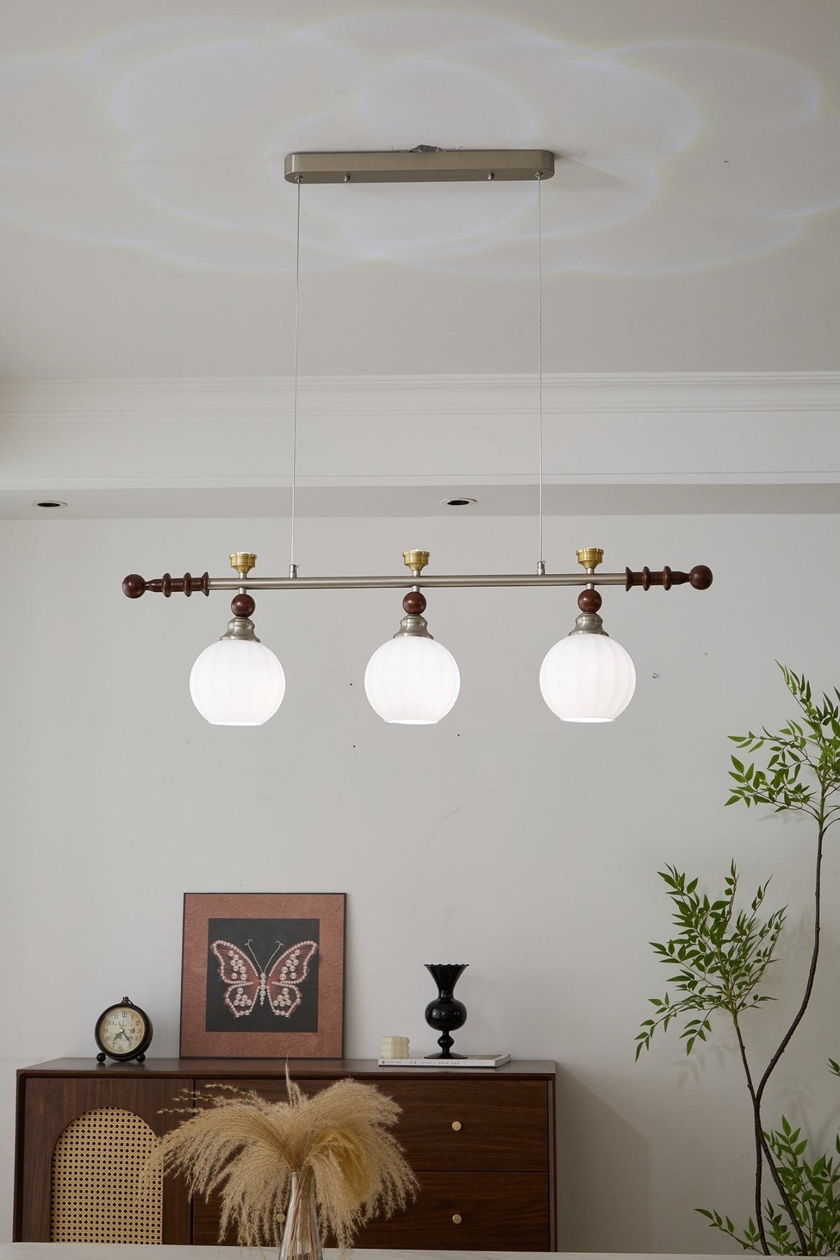 Suspension Estuaire en bois et verre – vue 40