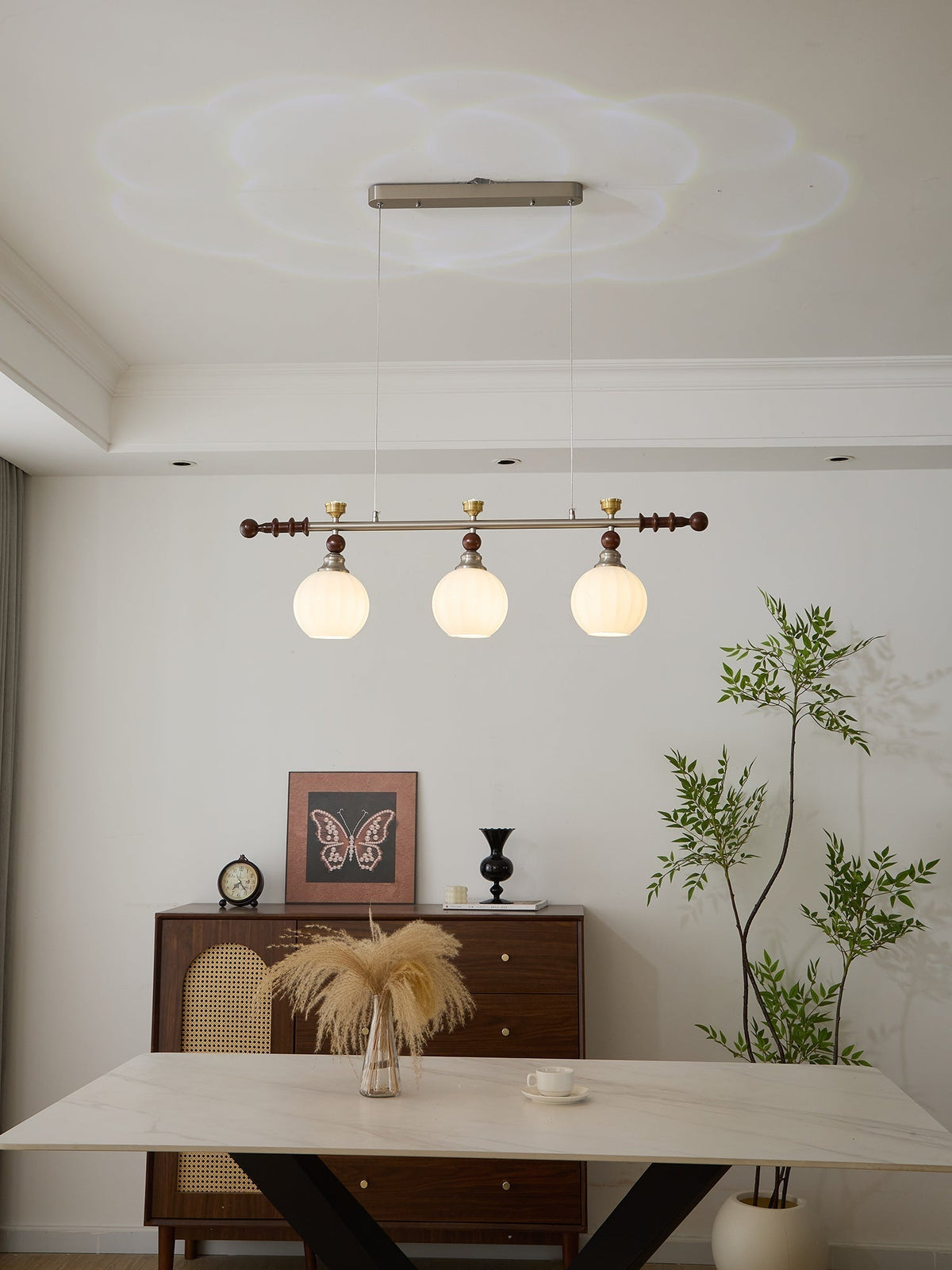 Suspension Estuaire en bois et verre – vue 41