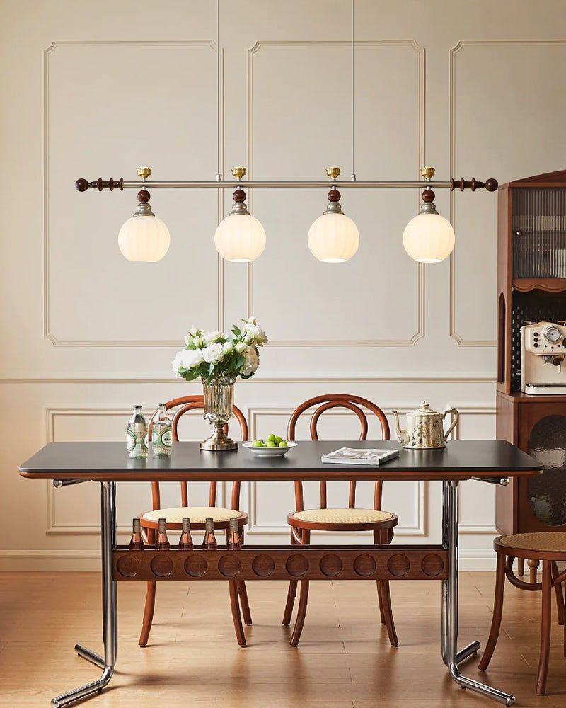 Suspension Estuaire en bois et verre – vue 15