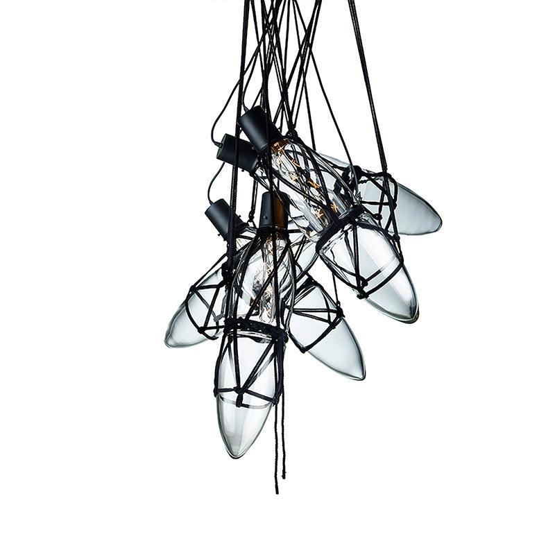Suspension Cabourg en verre et métal – vue 11