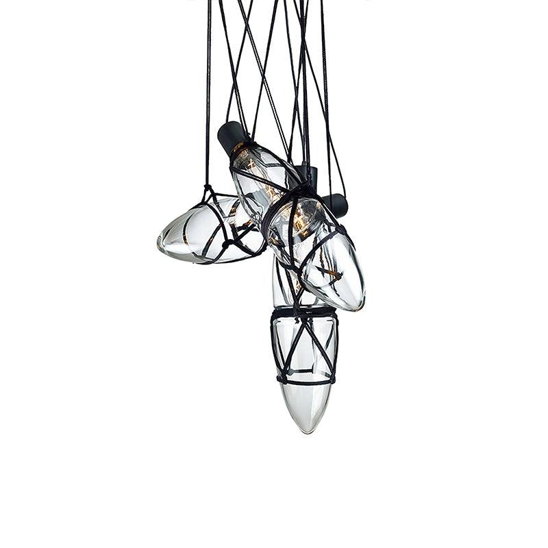 Suspension Cabourg en verre et métal – vue 13
