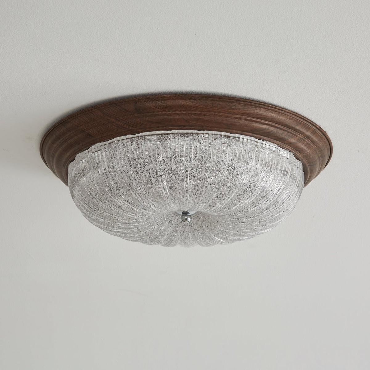 Plafonnier Nacre en verre et noyer – vue 23