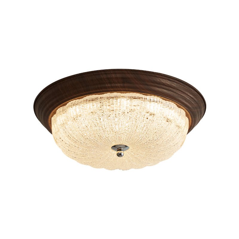 Plafonnier Nacre en verre et noyer – vue 7