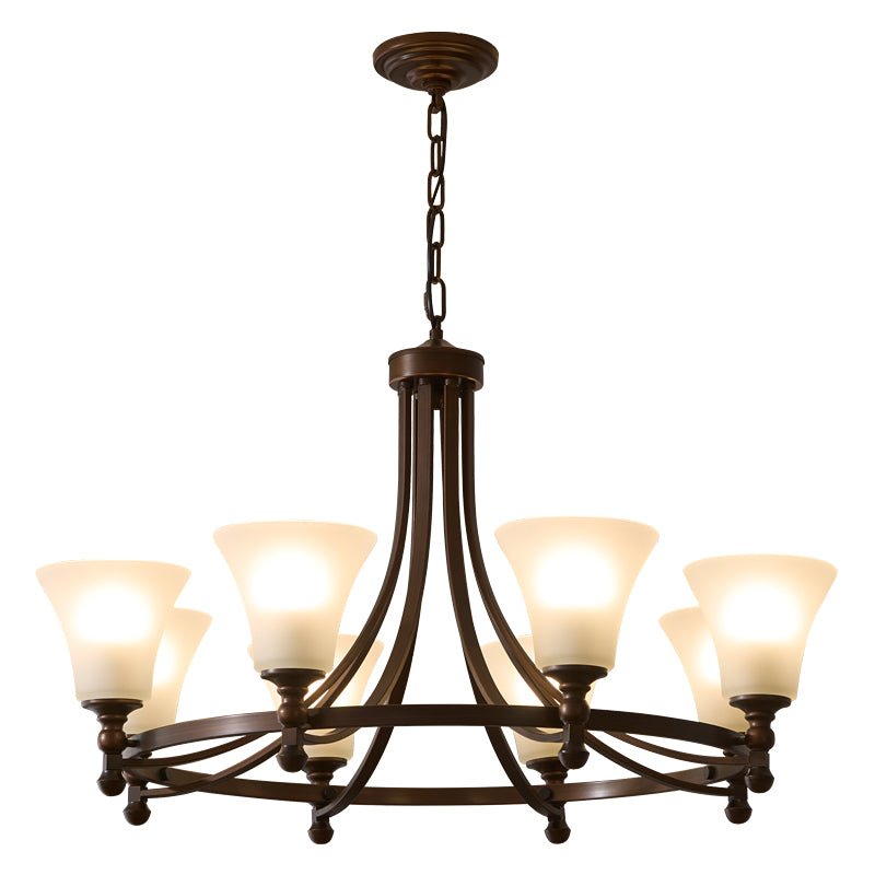 Lustre Rossignol en verre et métal – vue 20