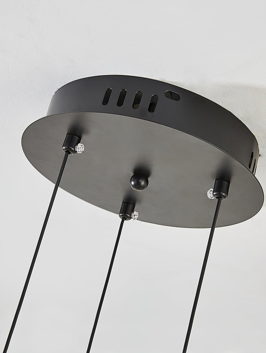 Lustre Mathilde en aluminium – vue 3