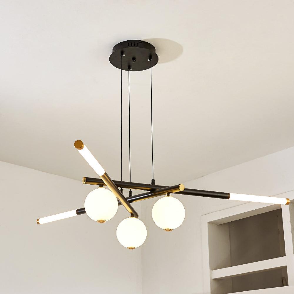 Lustre Mathilde en aluminium – vue 9