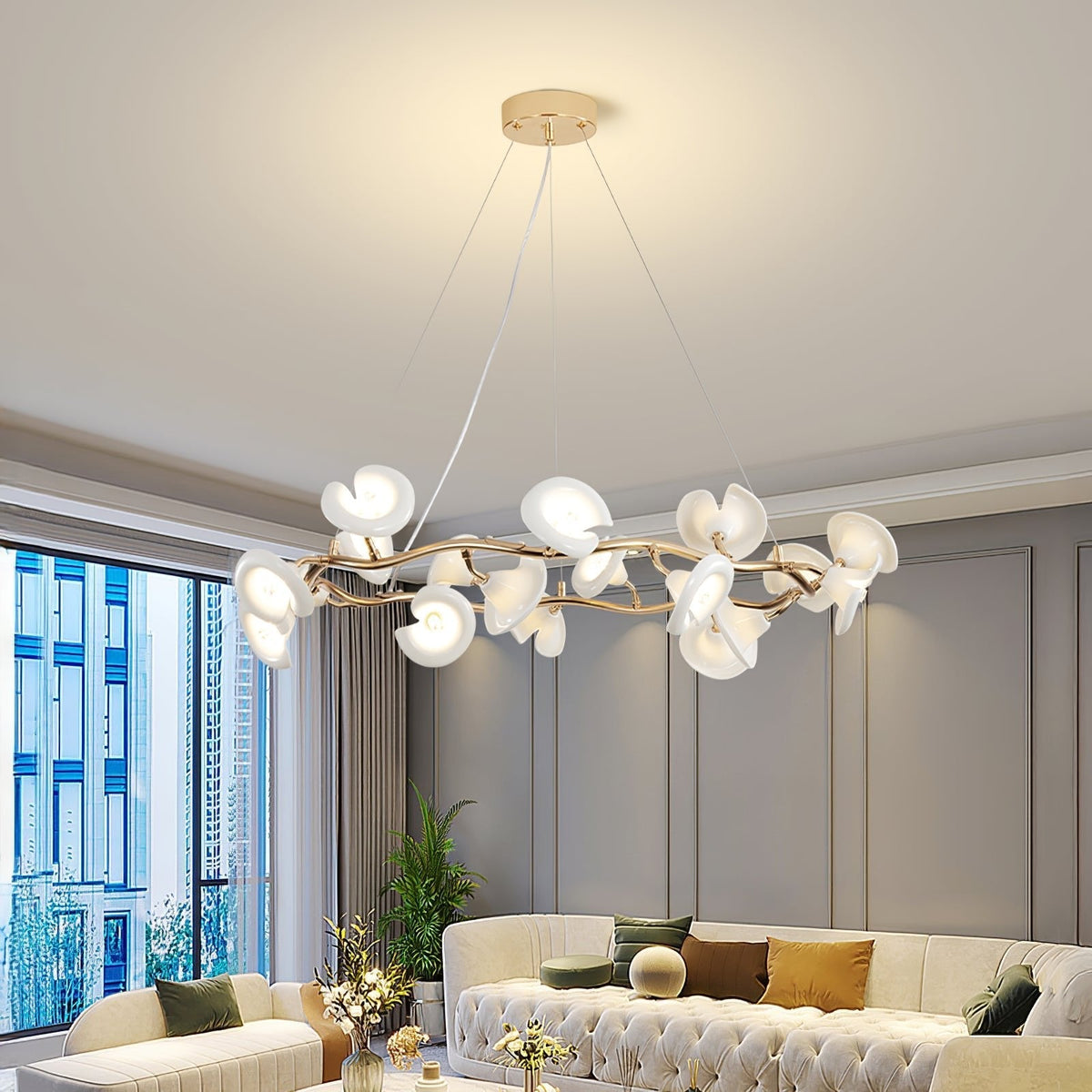 Lustre Escale en céramique et fer – vue 16