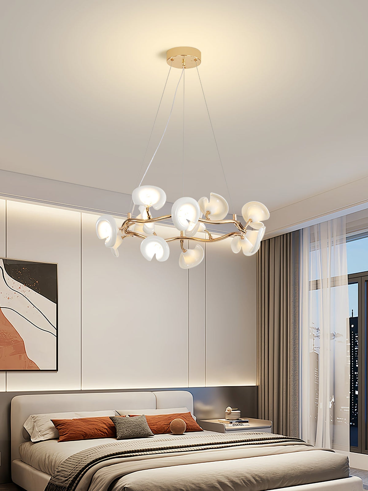 Lustre Escale en céramique et fer – vue 2