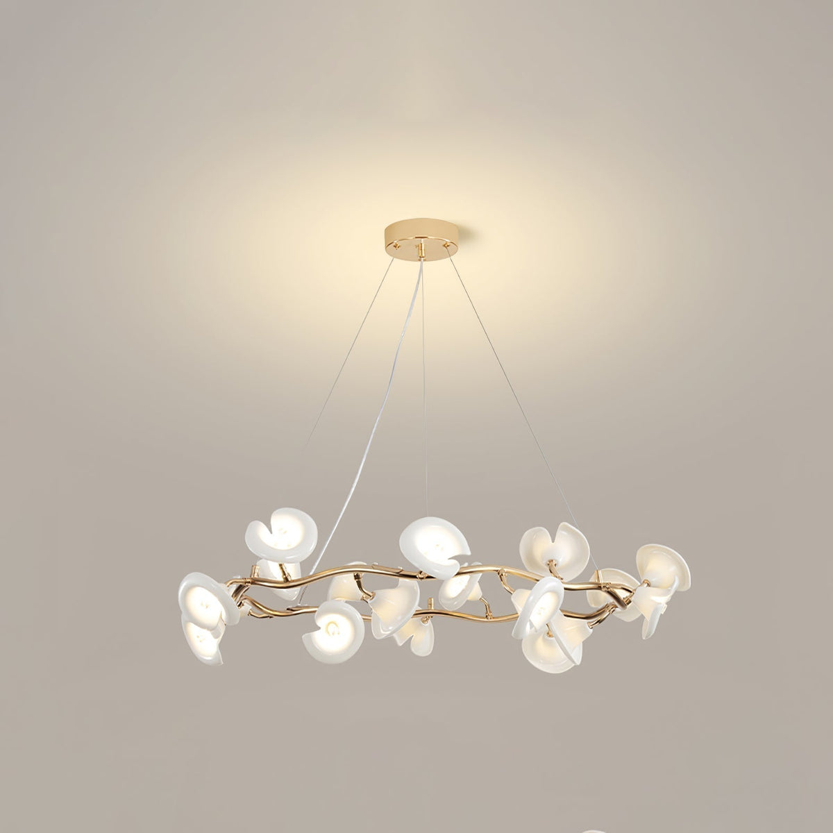 Lustre Escale en céramique et fer – vue 12