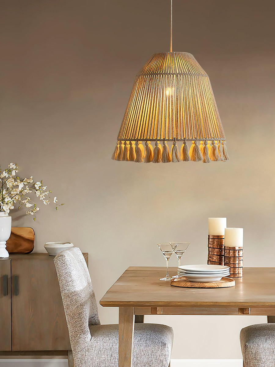 Suspension Magnolia en jute – vue 4