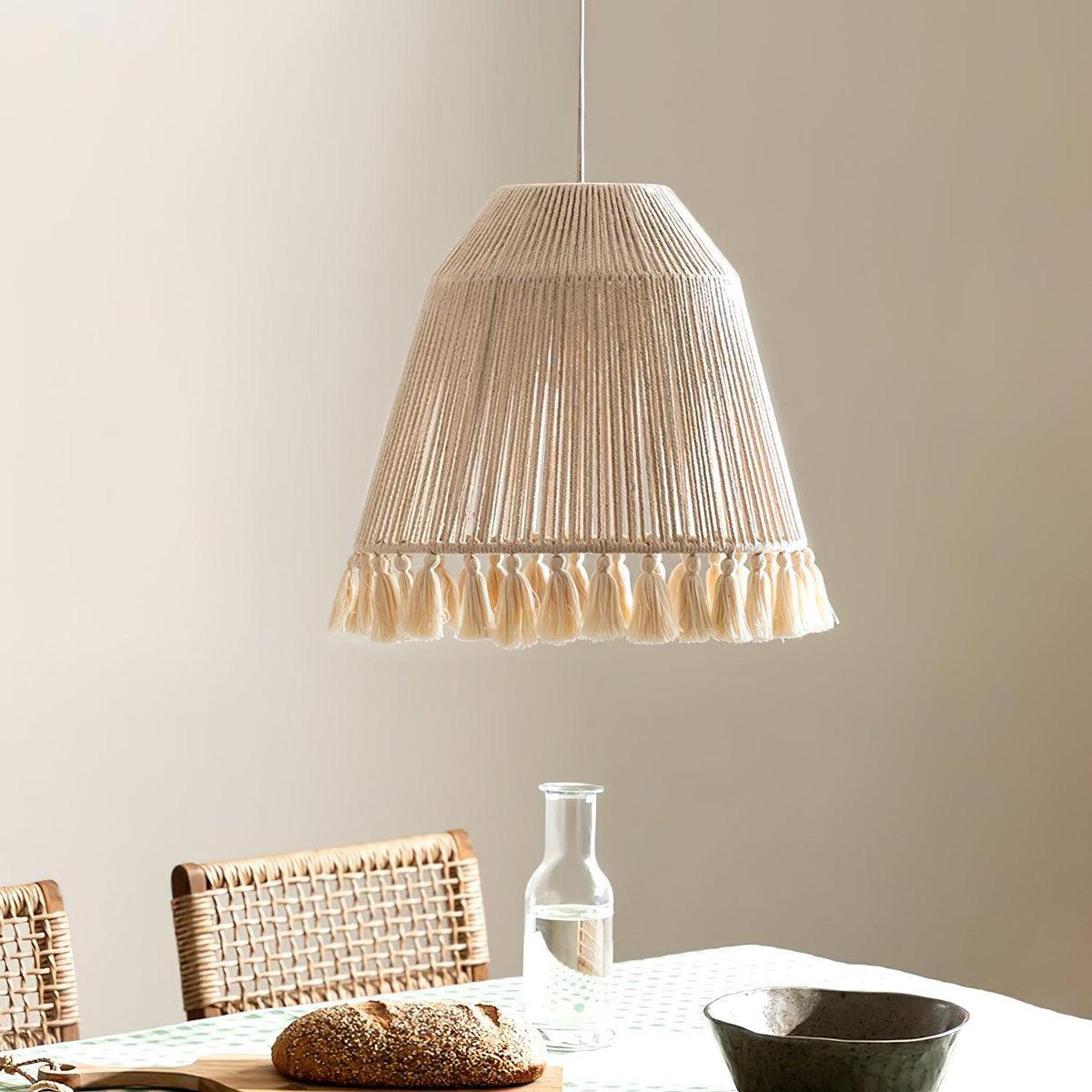 Suspension Magnolia en jute – vue 10