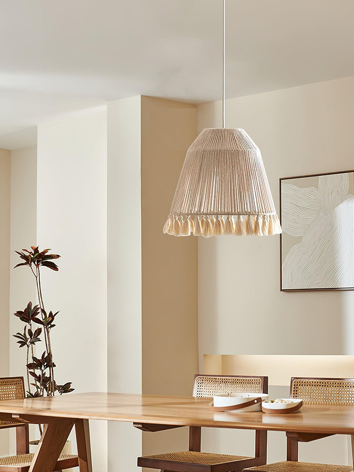 Suspension Magnolia en jute – vue 17