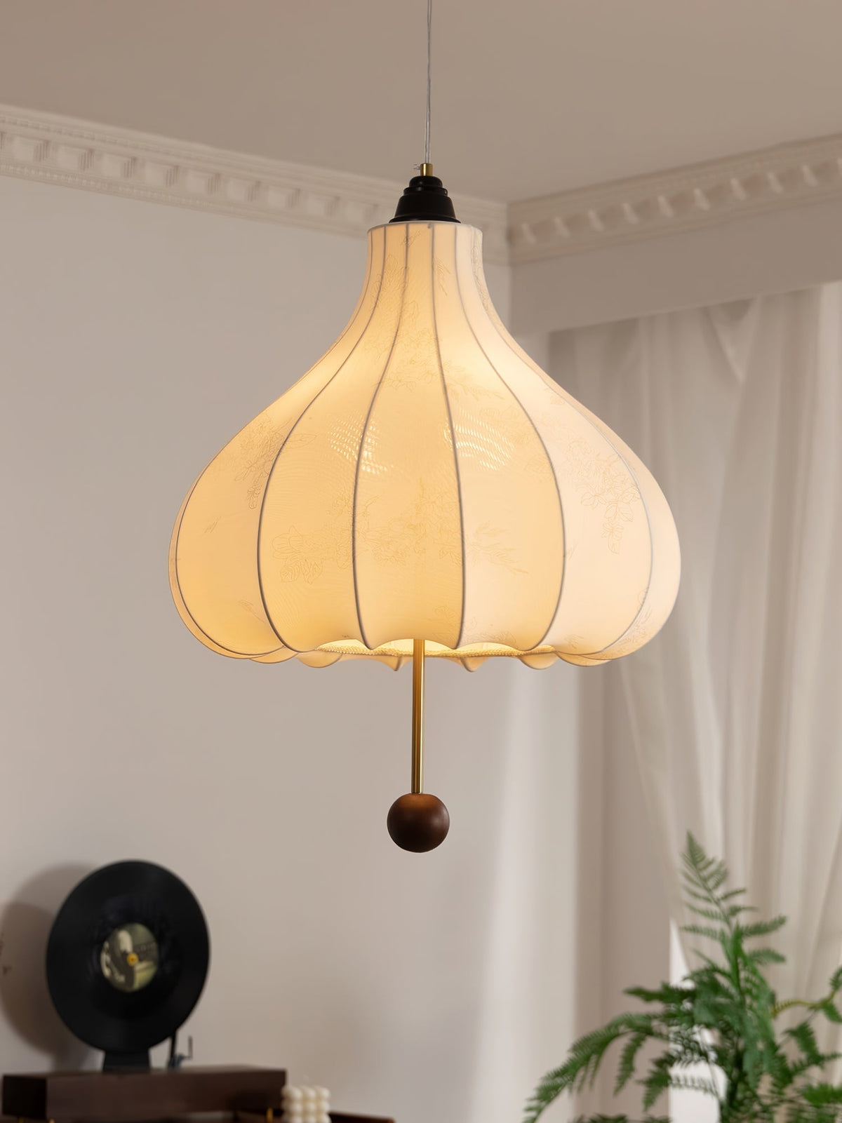 Suspension Azurine en bois et tissu – vue 33