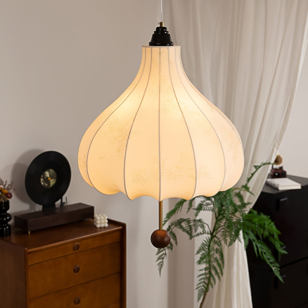 Suspension Azurine en bois et tissu – vue 27
