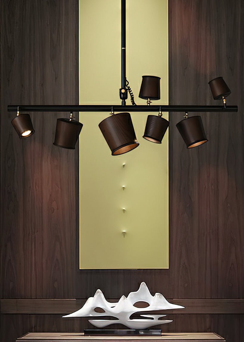 Lustre Avril en bois et fer – vue 20
