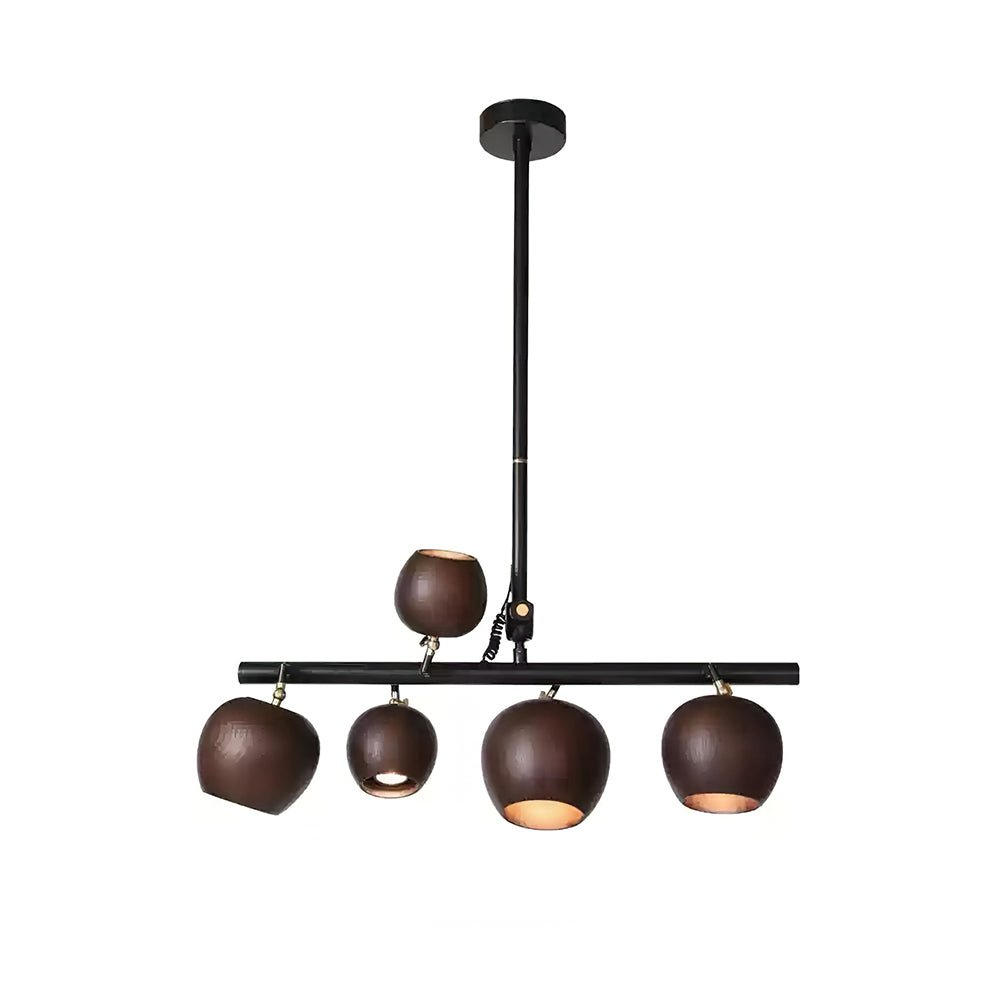 Lustre Avril en bois et fer – vue 12