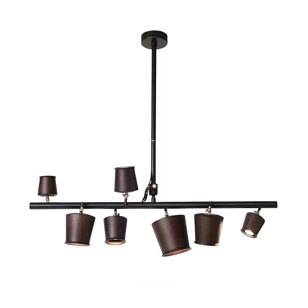 Lustre Avril en bois et fer – vue 23