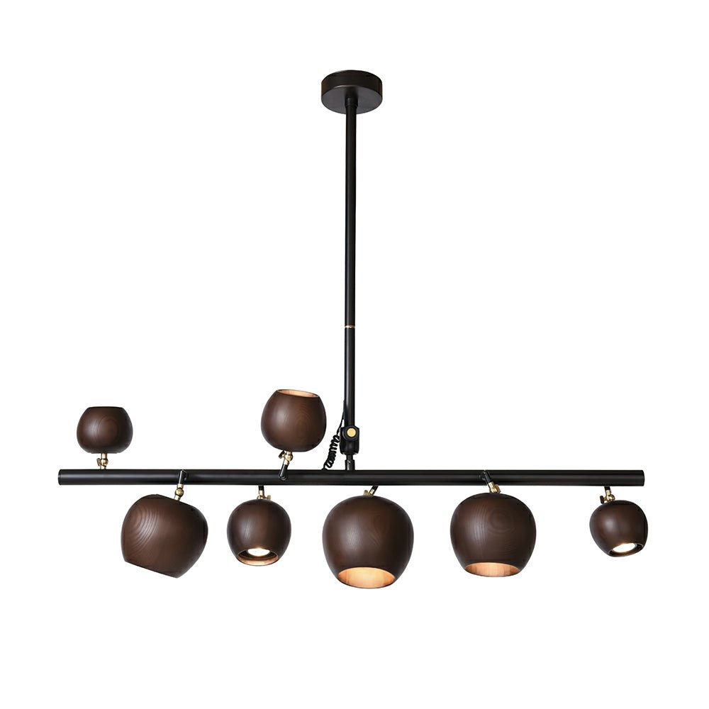 Lustre Avril en bois et fer – vue 18
