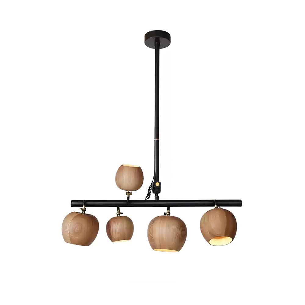 Lustre Avril en bois et fer – vue 10