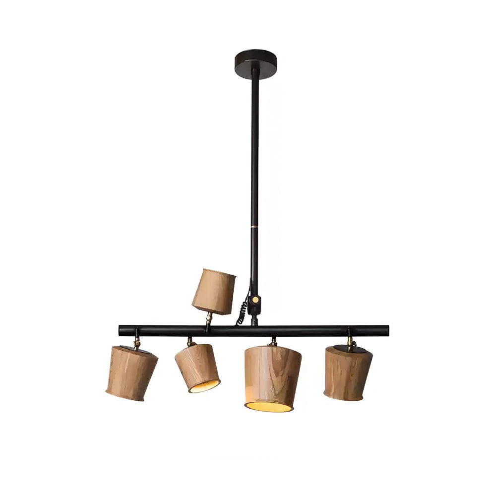 Lustre Avril en bois et fer – vue 9