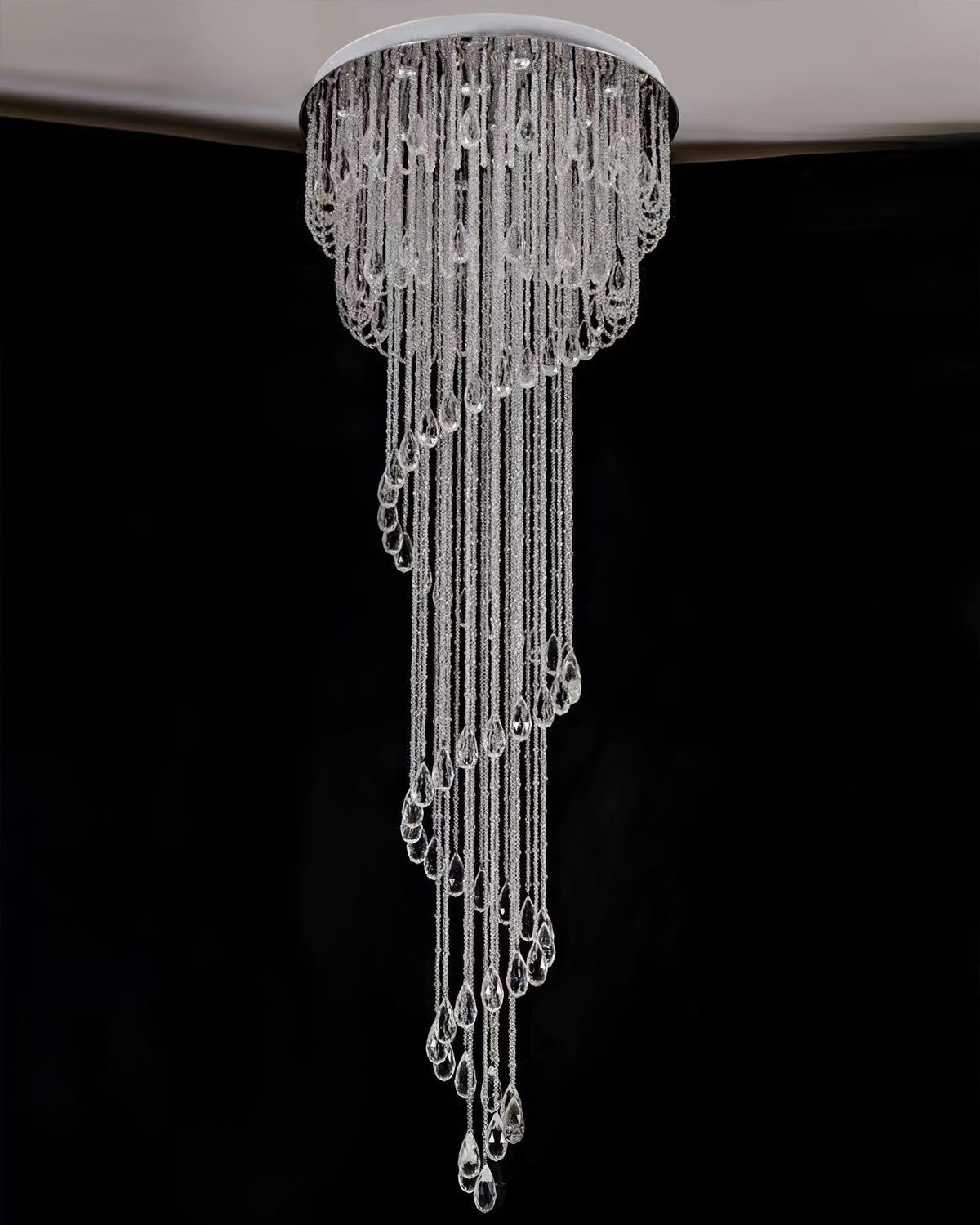 Lustre Rubis en cristal et métal – vue 21