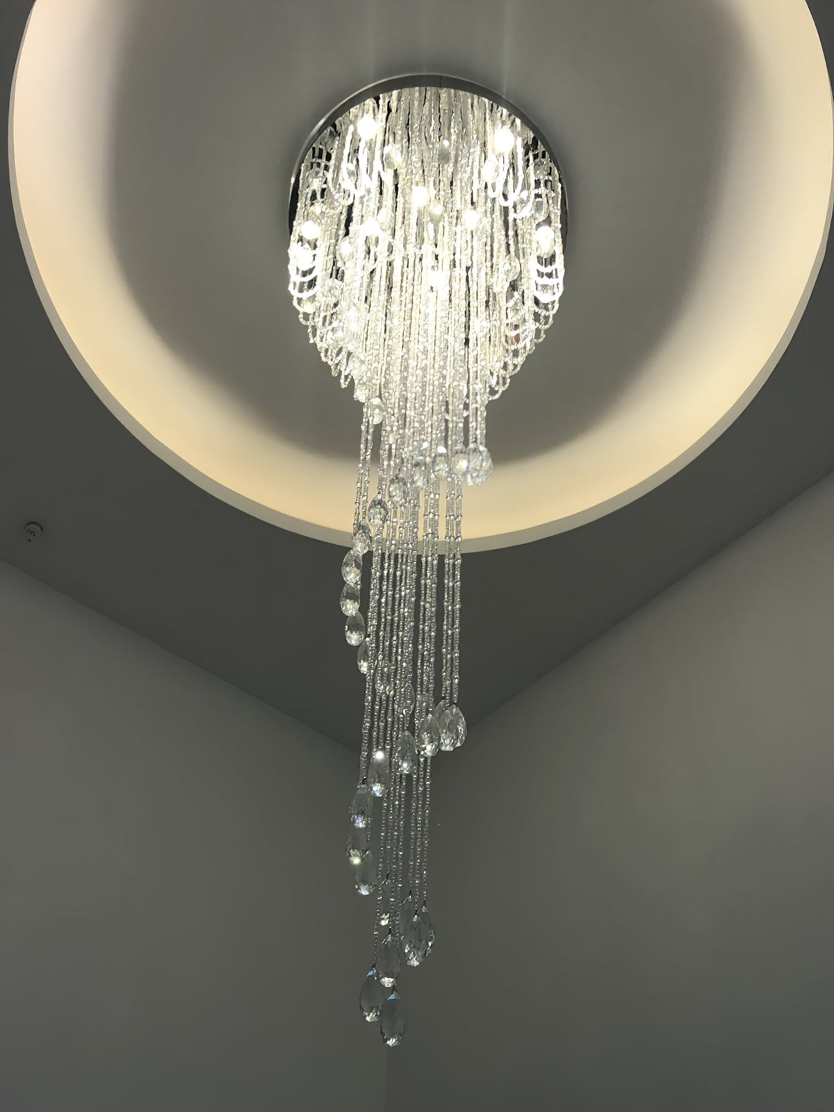 Lustre Rubis en cristal et métal – vue 22