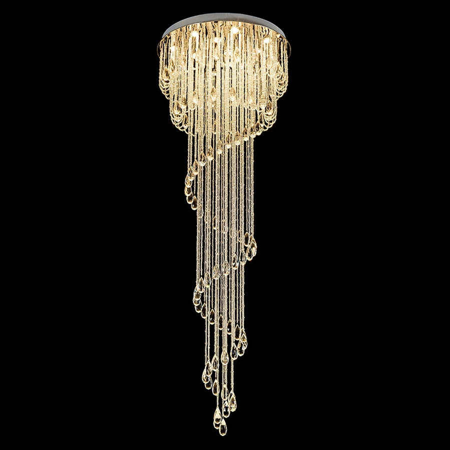Lustre Rubis en cristal et métal – vue 3