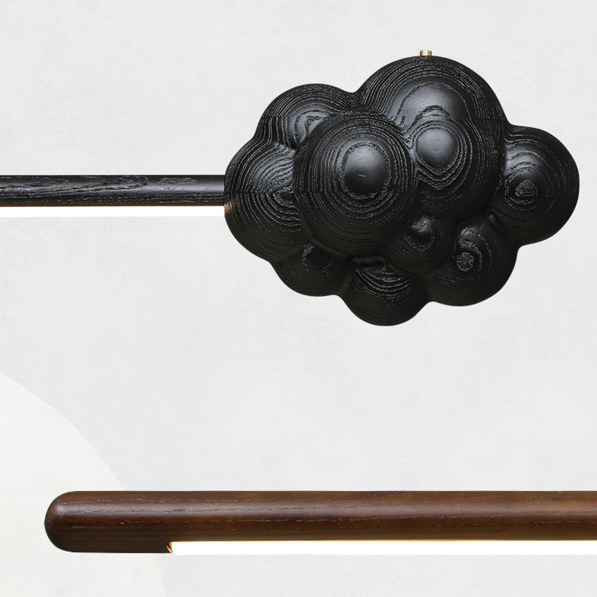 Lustre Léonie en bois et métal – vue 8