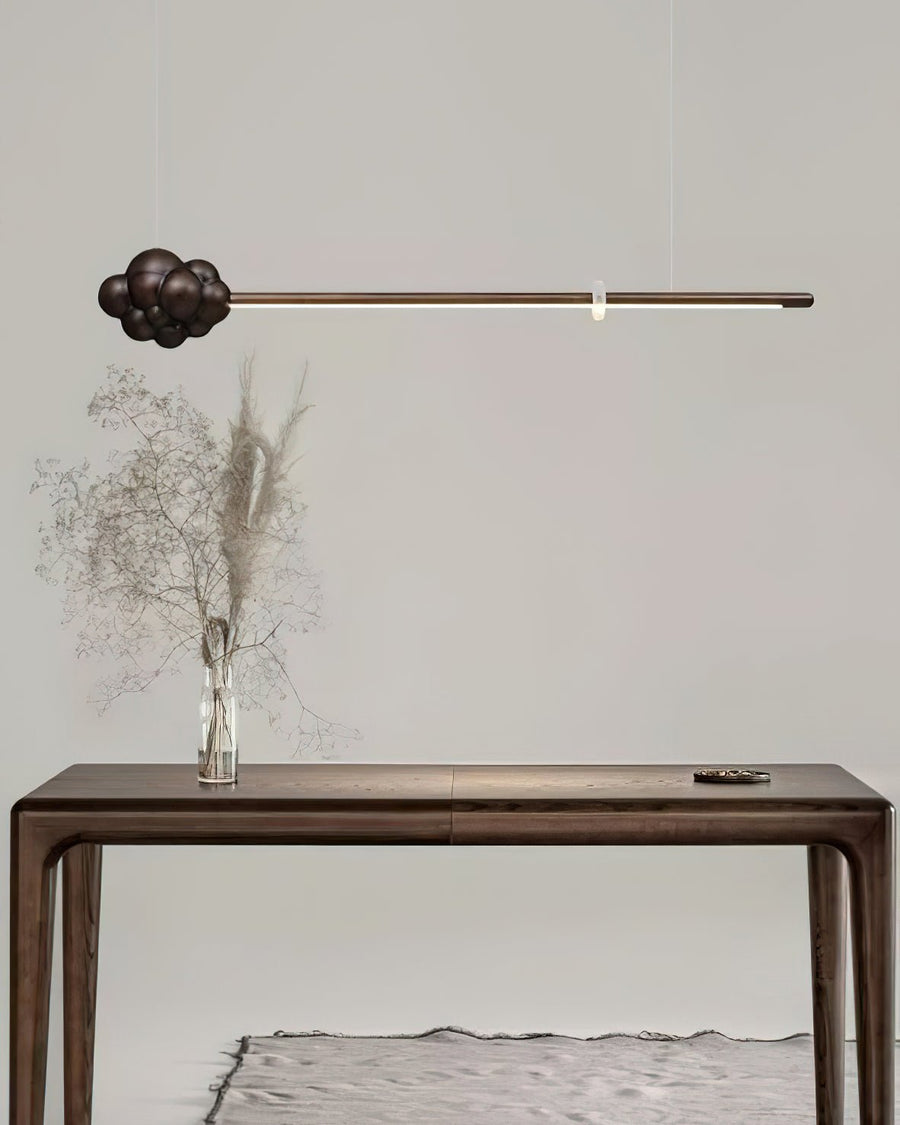 Lustre Léonie en bois et métal – vue 4