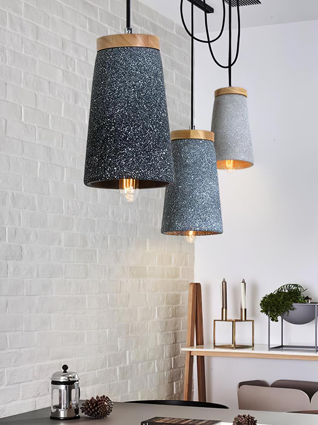 Suspension Flamme en bois – vue 27