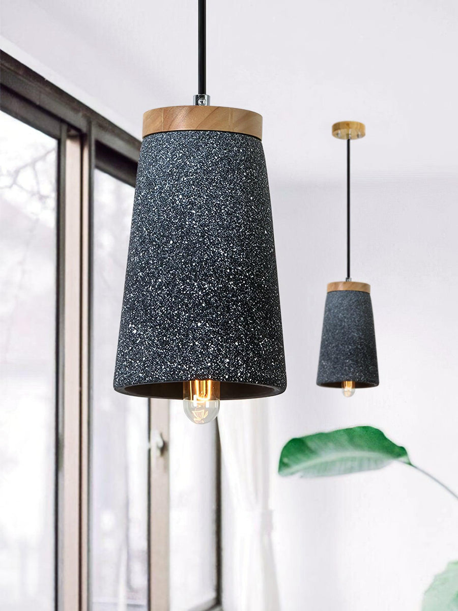 Suspension Flamme en bois – vue 2