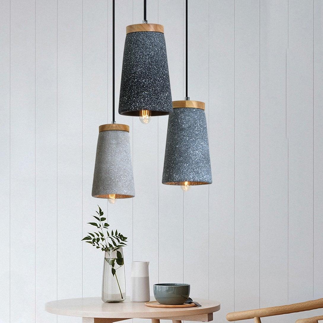 Suspension Flamme en bois – vue 4