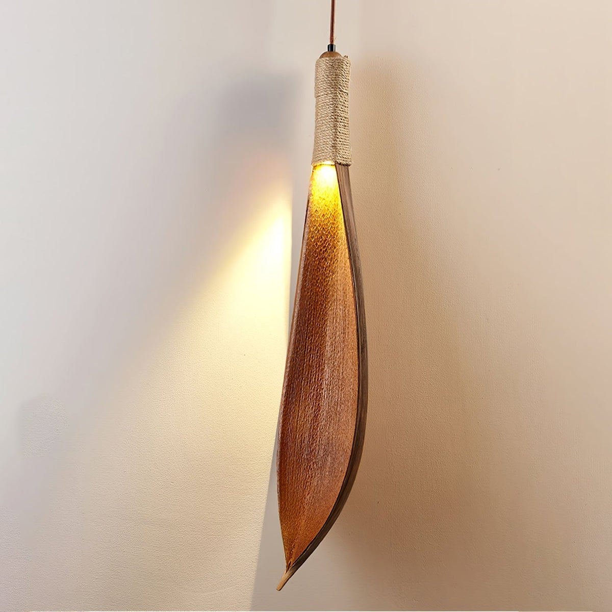 Suspension Pistache en jute et métal – vue 16