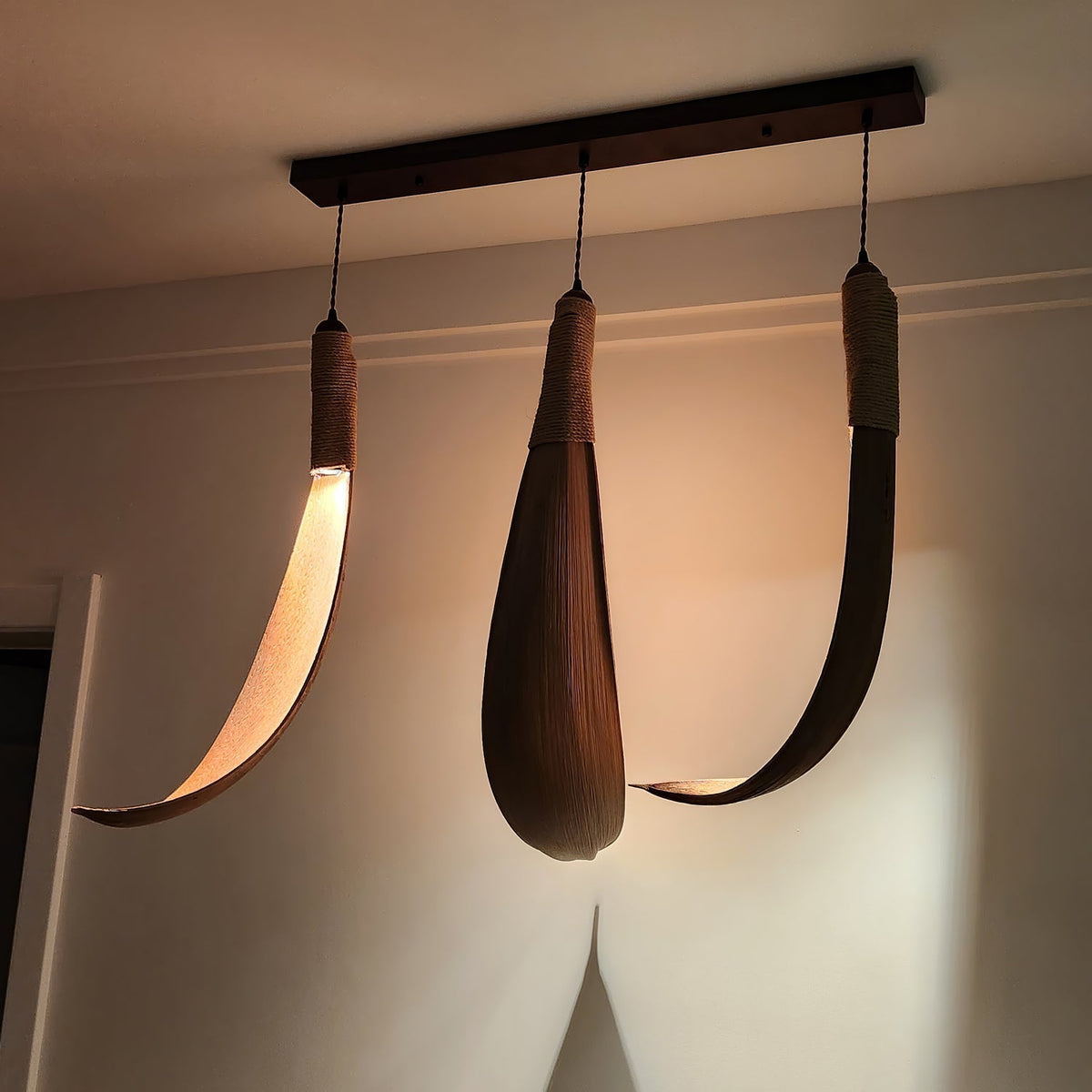Suspension Pistache en jute et métal – vue 21