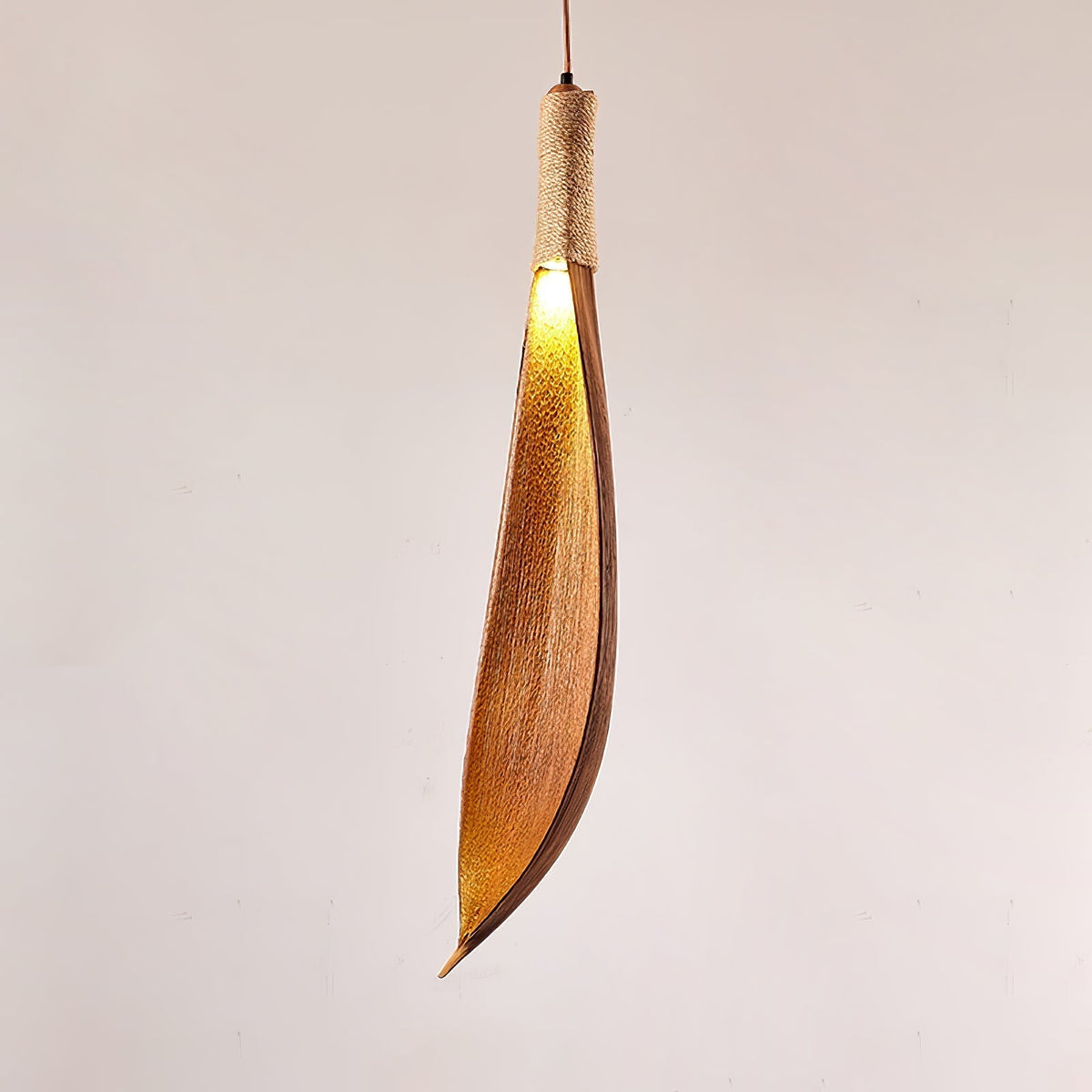 Suspension Pistache en jute et métal – vue 2