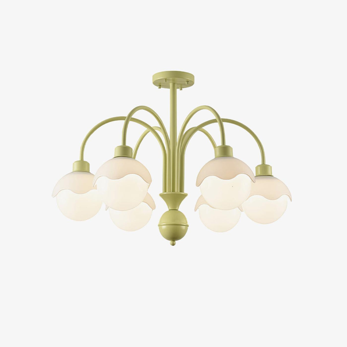 Lustre Euterpe en verre et métal – vue 11