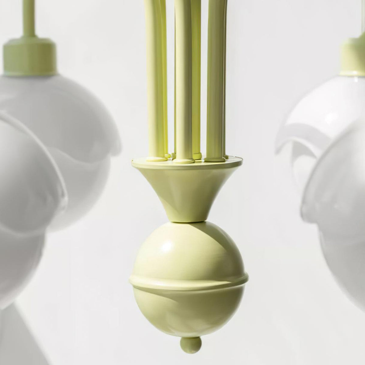 Lustre Euterpe en verre et métal – vue 20