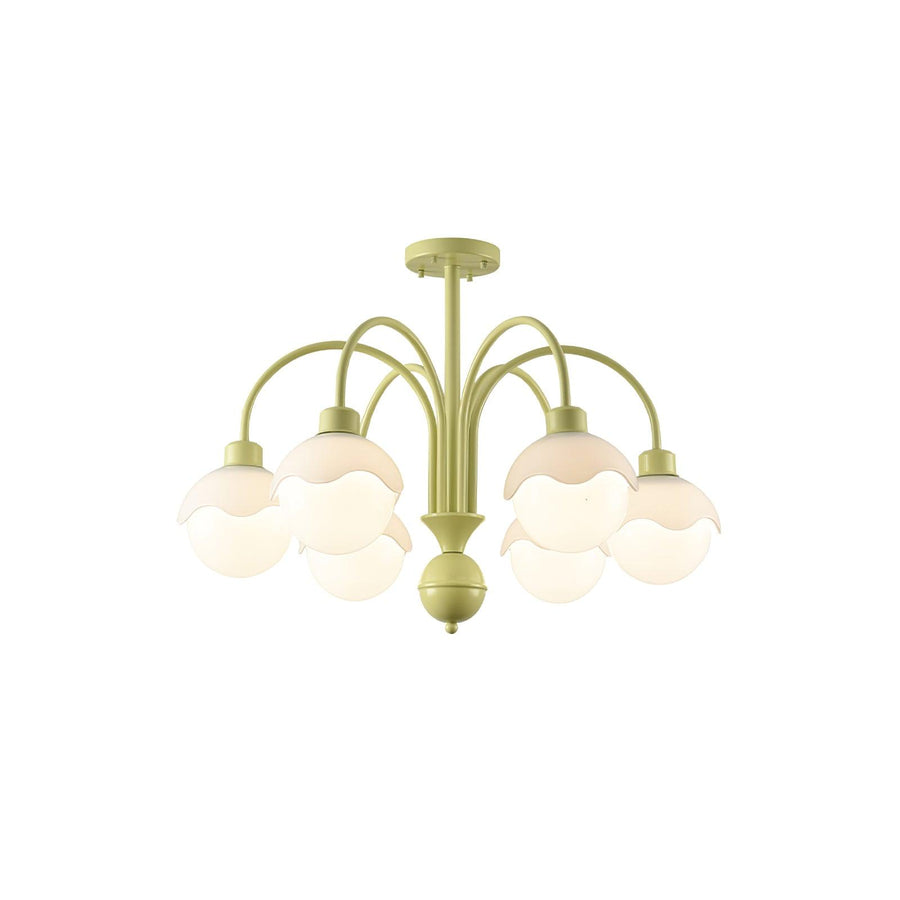 Lustre Euterpe en verre et métal – vue 3