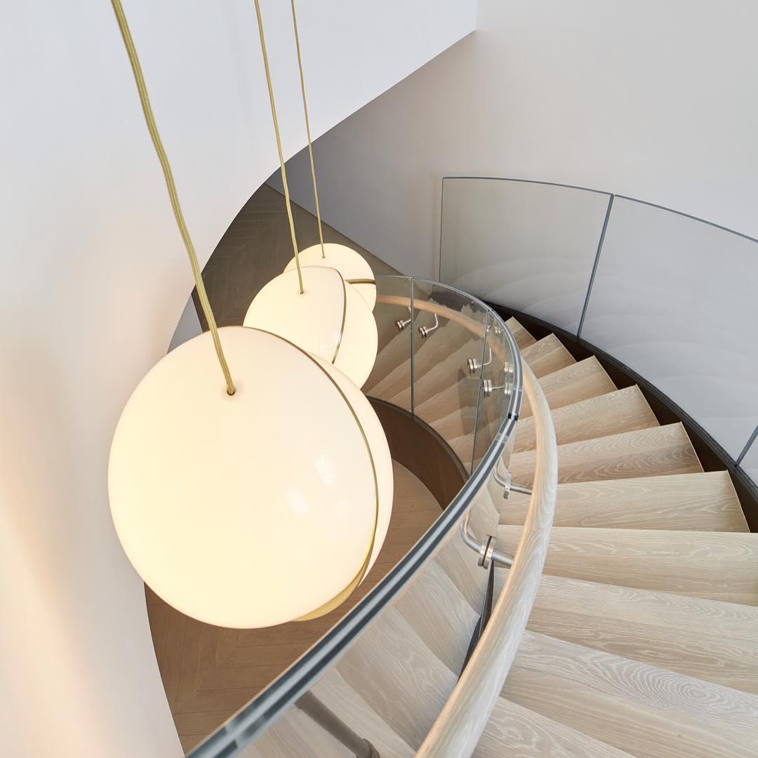 Suspension Amarre en verre et laiton – vue 23
