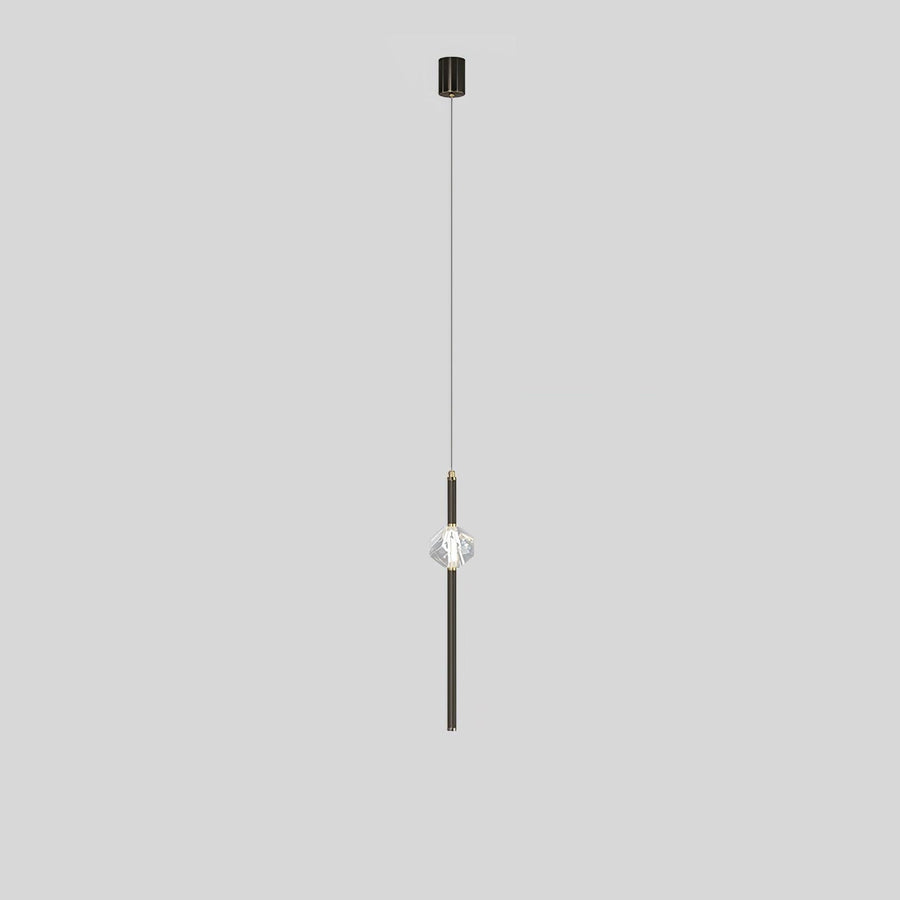 Suspension Verrière en cristal et aluminium – vue 5