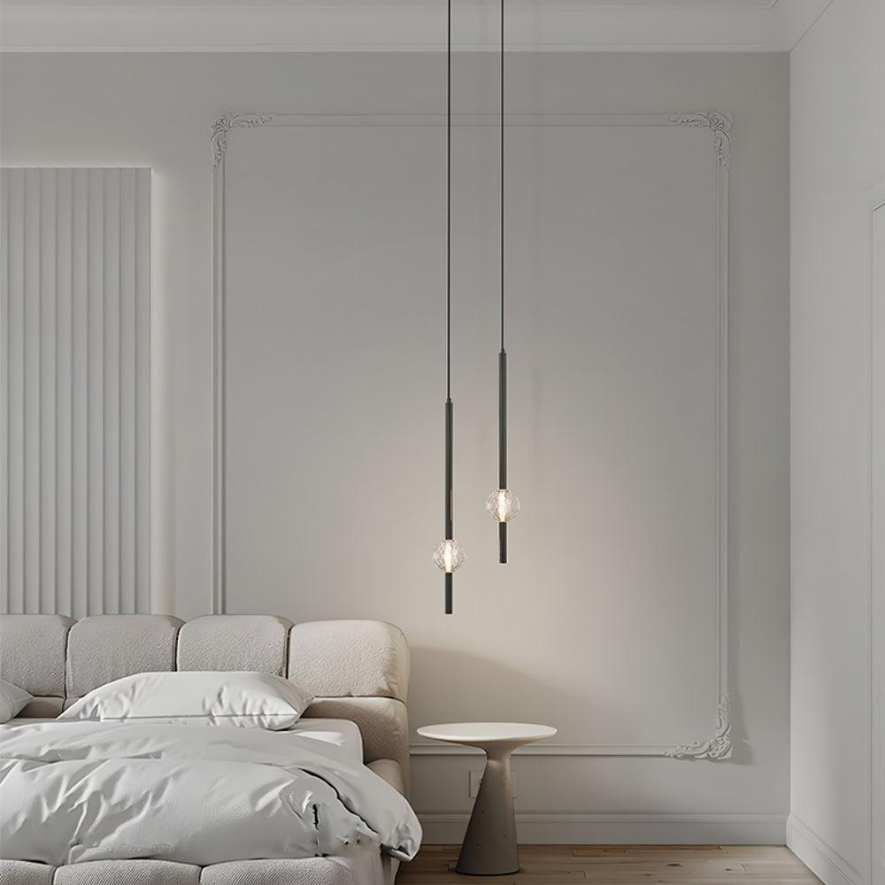 Suspension Verrière en cristal et aluminium – vue 16