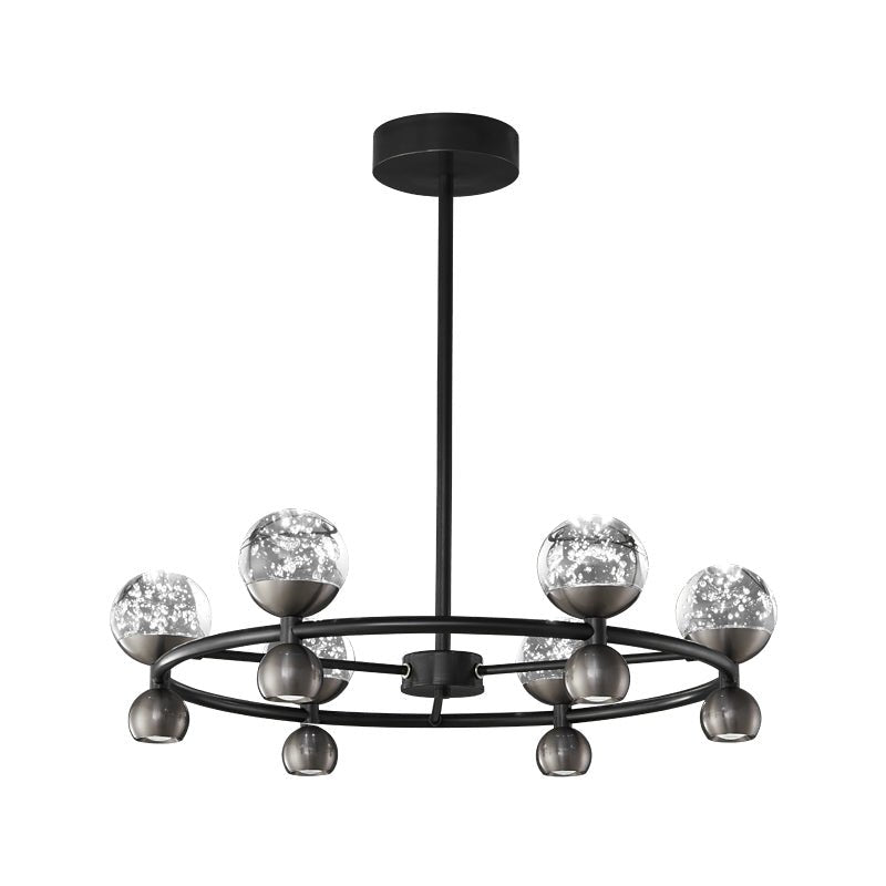 Lustre Bosquet en cristal et laiton – vue 10