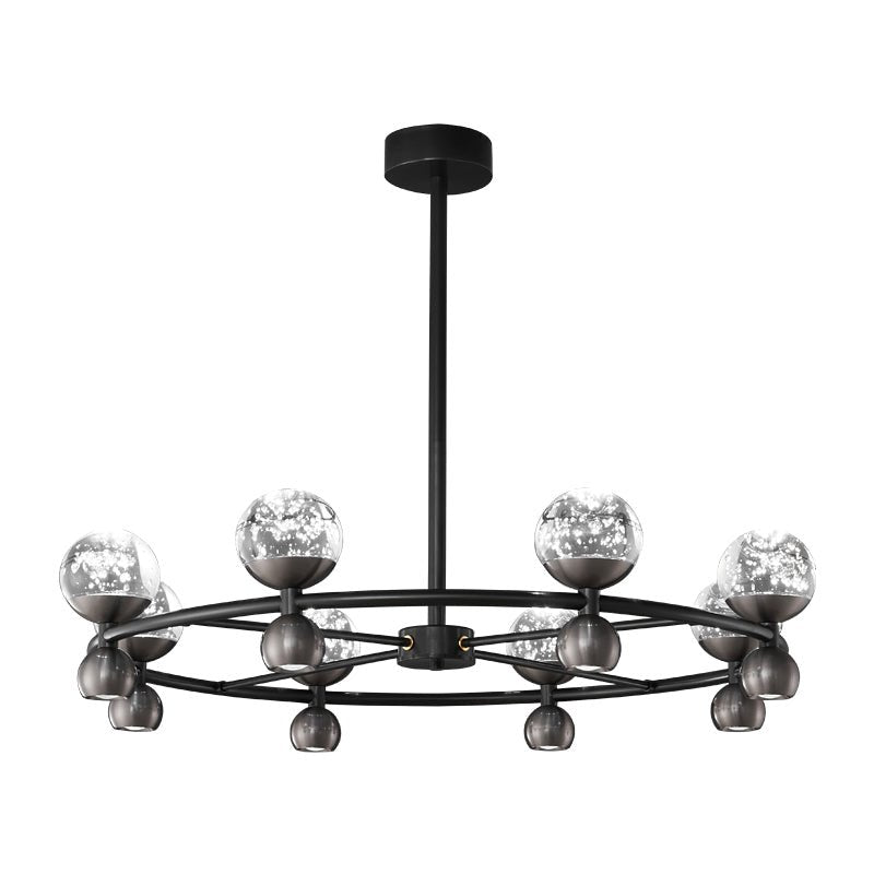 Lustre Bosquet en cristal et laiton – vue 11