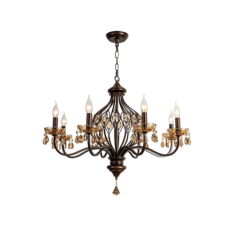Lustre Diadème en cristal et métal – vue 5